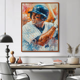Baseball Player On The Field - Sport Baseball Canvas Wall Art
