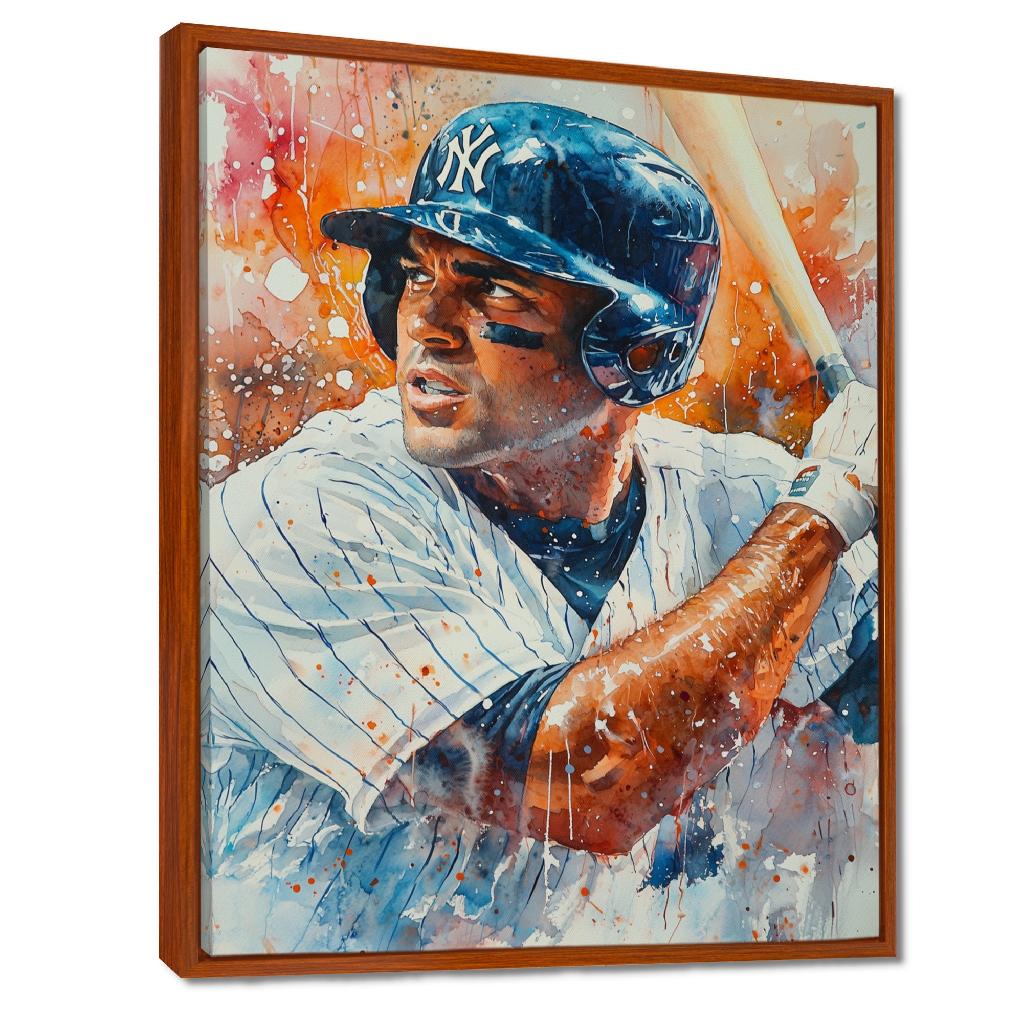 Baseball Player On The Field - Sport Baseball Canvas Wall Art