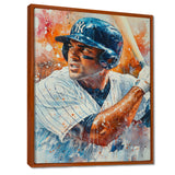 Baseball Player On The Field - Sport Baseball Canvas Wall Art