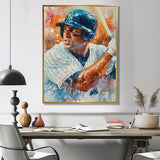 Baseball Player On The Field - Sport Baseball Canvas Wall Art
