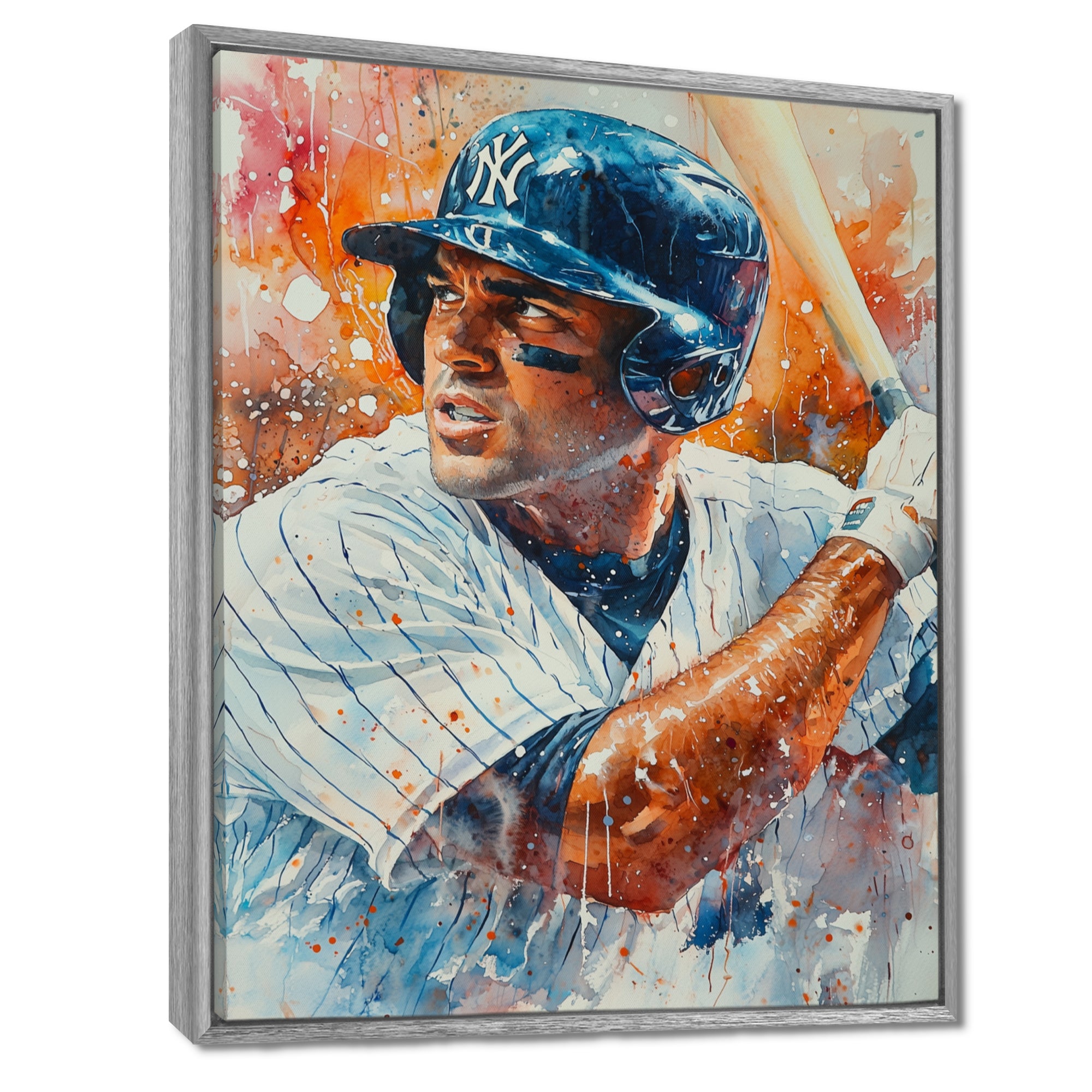 Baseball Player On The Field - Sport Baseball Canvas Wall Art