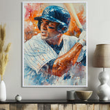 Baseball Player On The Field - Sport Baseball Canvas Wall Art