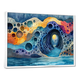 Blue And Orange Coastal Reef - Coral Canvas Wall Art