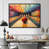 Bowling Alley Nights - Bowling Canvas Wall Art