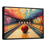 Bowling Alley Nights - Bowling Canvas Wall Art