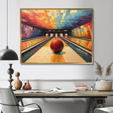 Bowling Alley Nights - Bowling Canvas Wall Art