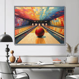 Bowling Alley Nights - Bowling Canvas Wall Art