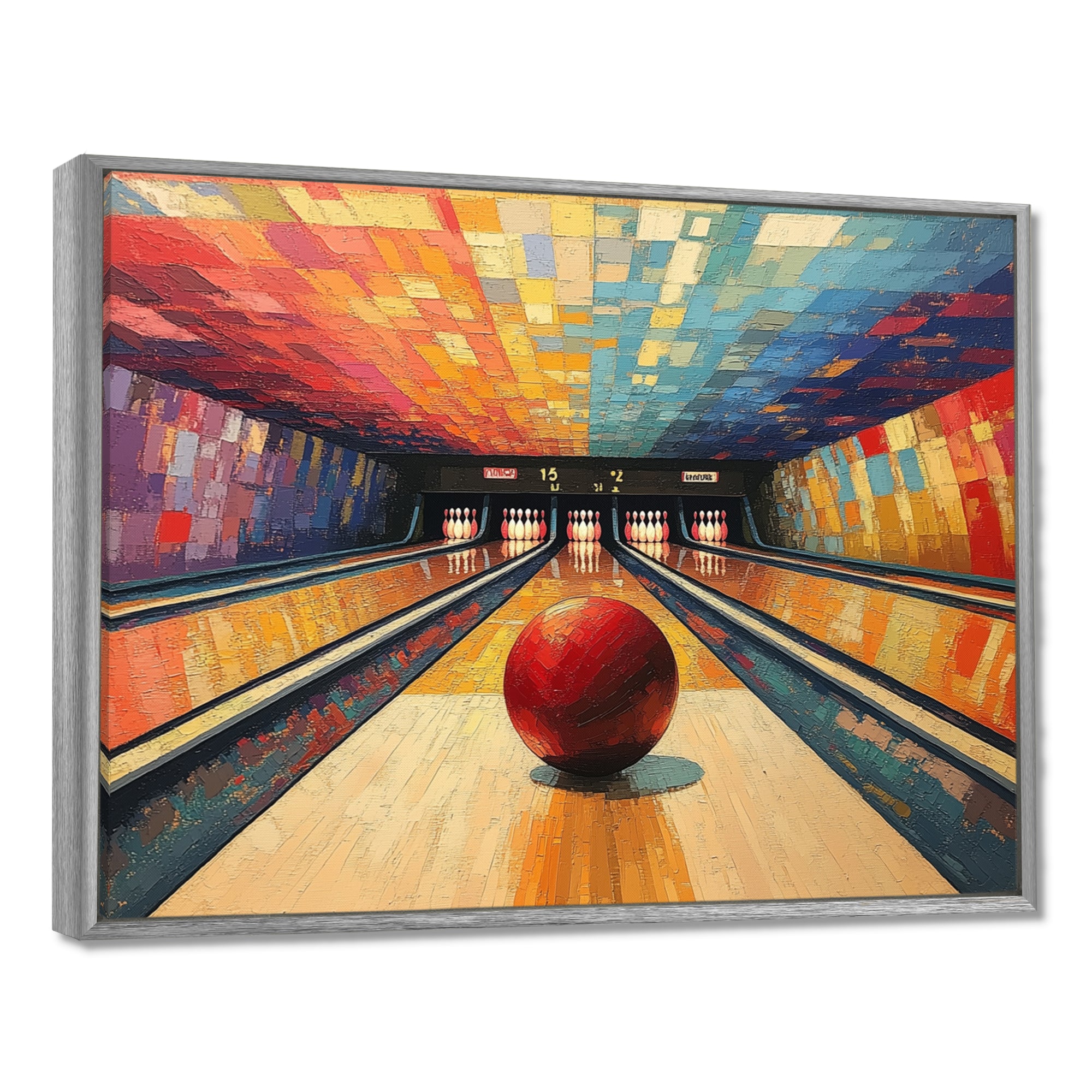 Bowling Alley Nights - Bowling Canvas Wall Art