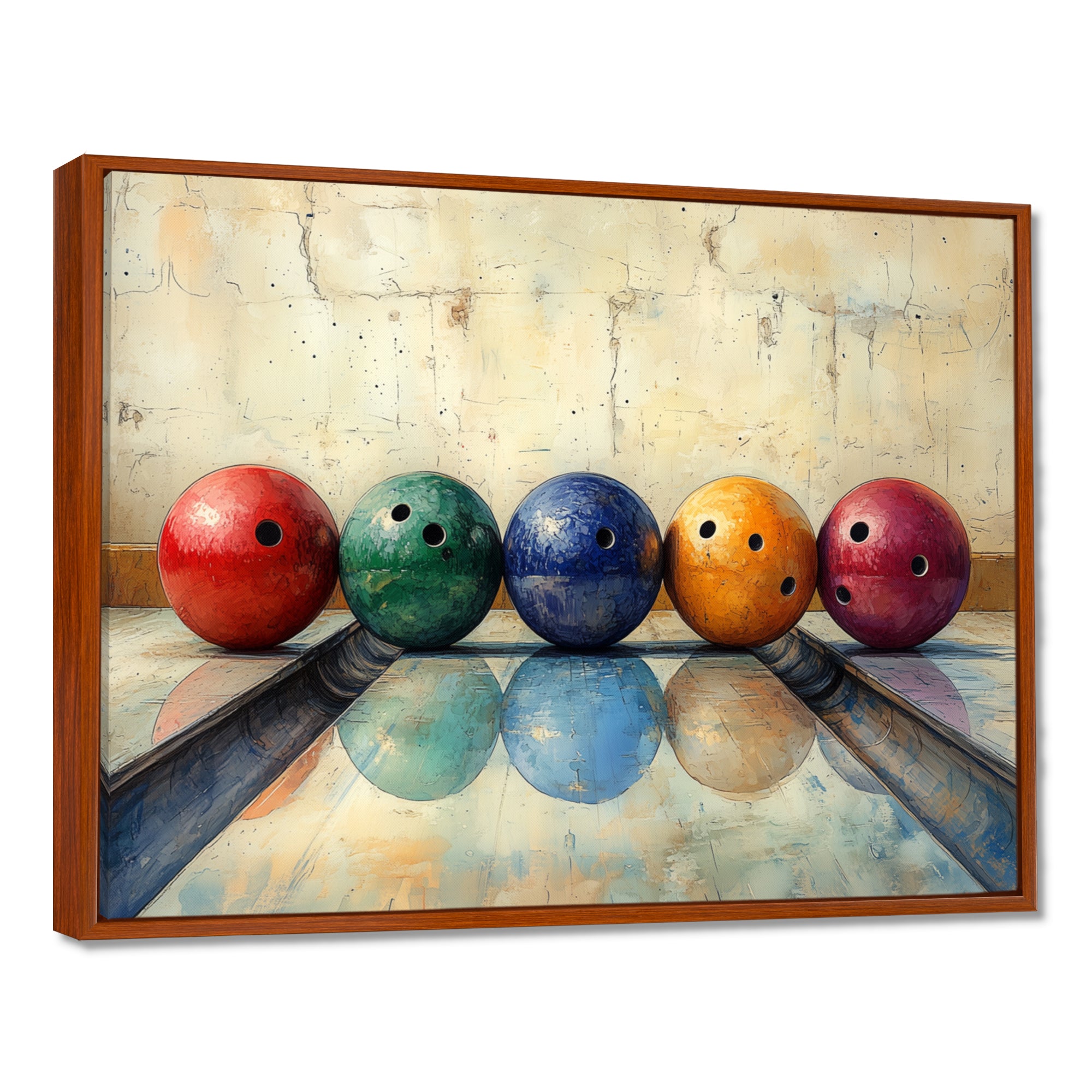 Bowling Ball Beauty I - Bowling Canvas Wall Art