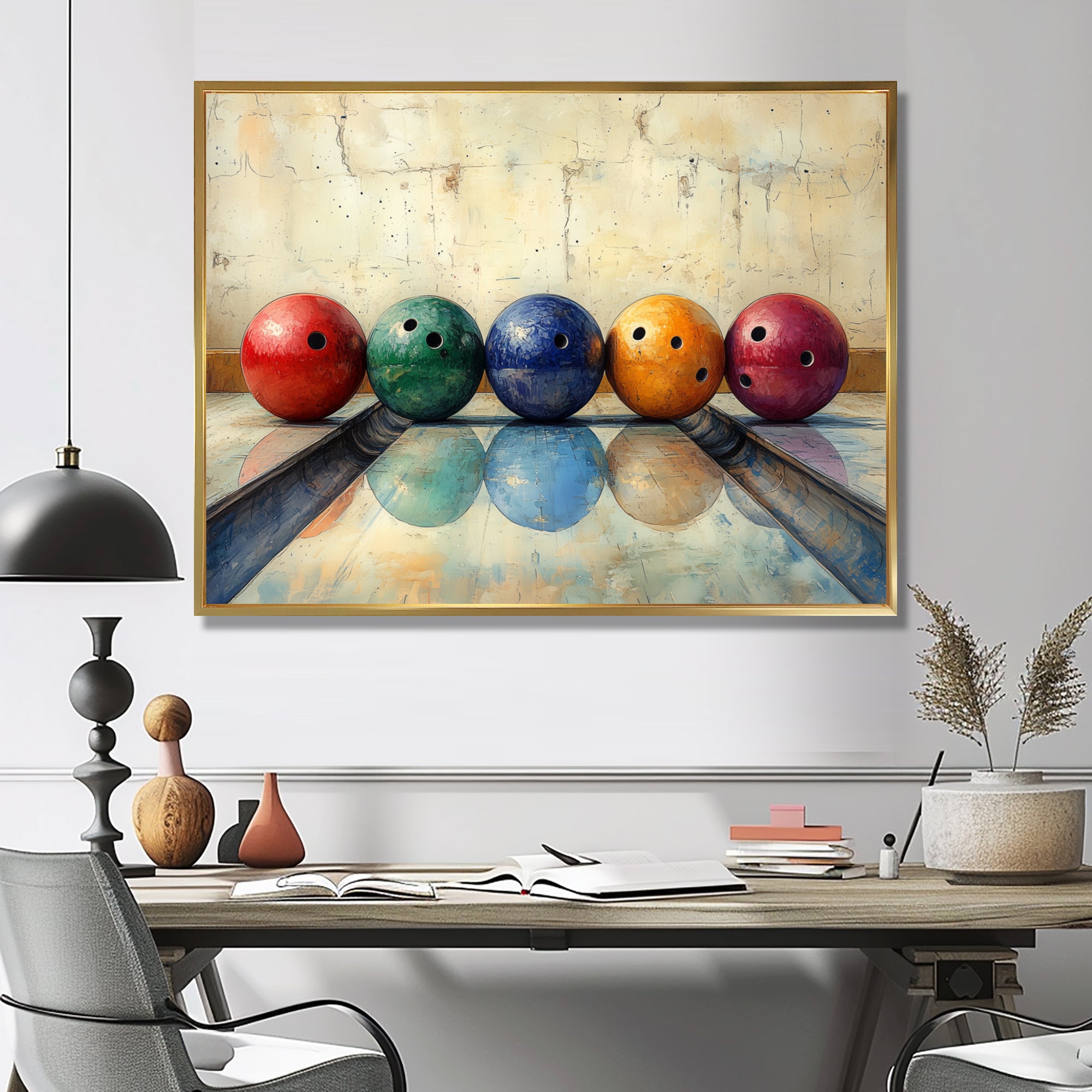 Bowling Ball Beauty I - Bowling Canvas Wall Art