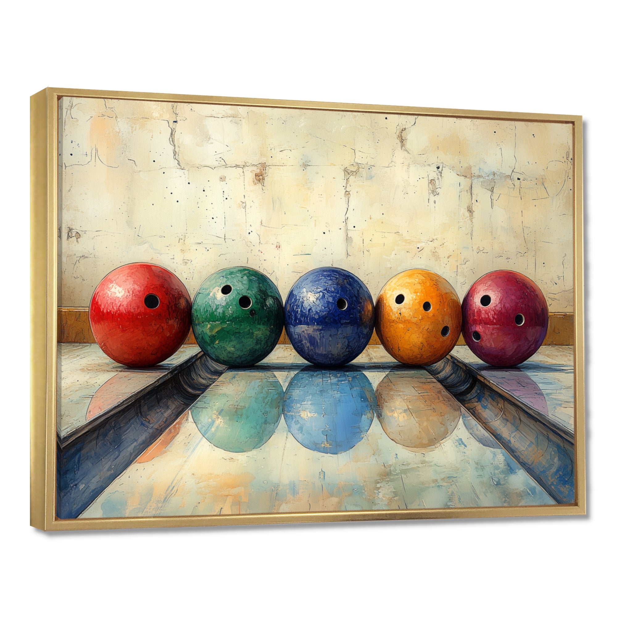 Bowling Ball Beauty I - Bowling Canvas Wall Art