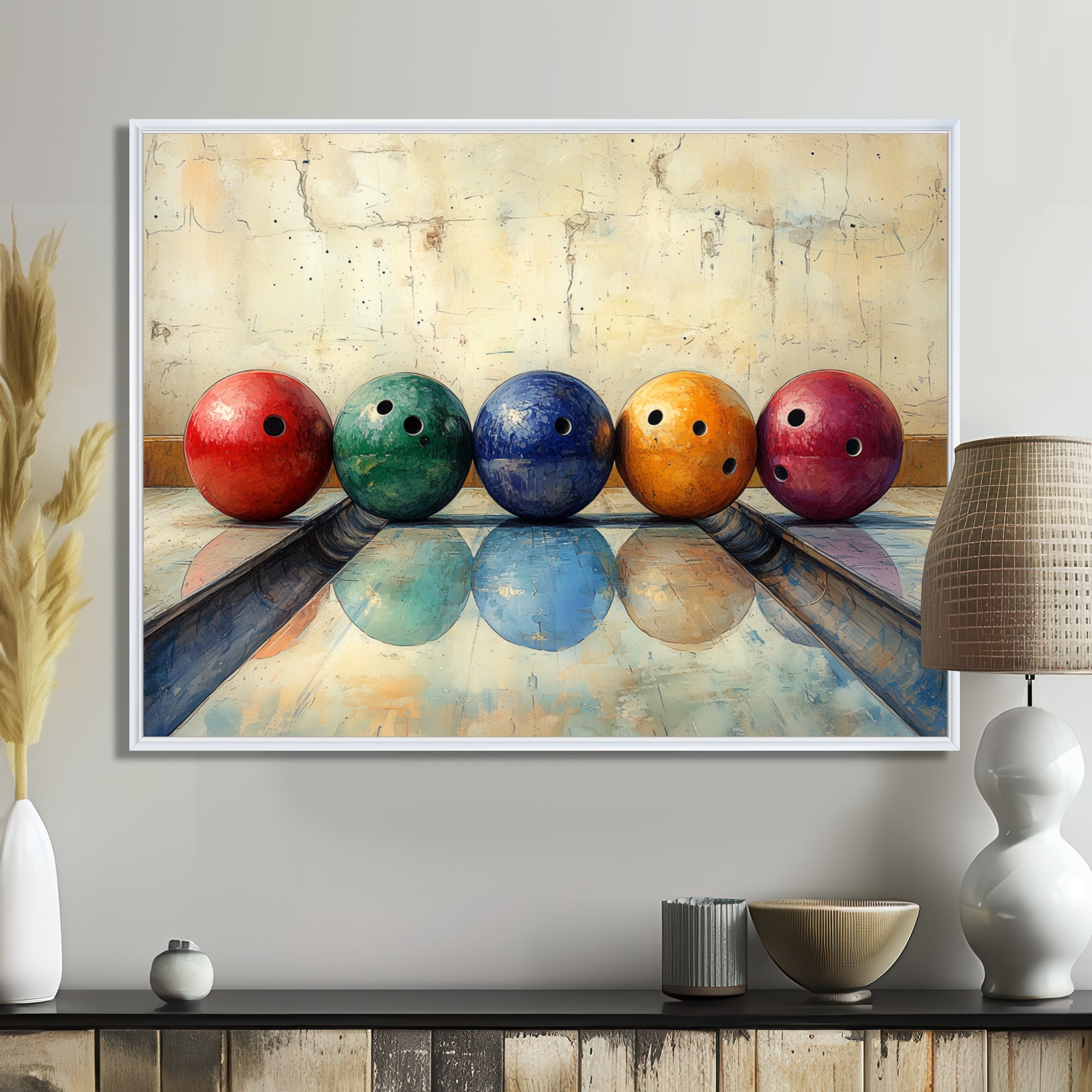 Bowling Ball Beauty I - Bowling Canvas Wall Art