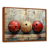 Gold And Red Bowling Perfect Game Glory - Bowling Canvas Wall Art