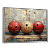 Gold And Red Bowling Perfect Game Glory - Bowling Canvas Wall Art