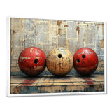 Gold And Red Bowling Perfect Game Glory - Bowling Canvas Wall Art