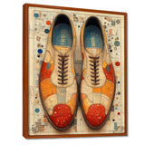 Orange And Yellow Bowling Shoe Rental - Bowling Canvas Wall Art