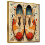 Orange And Yellow Bowling Shoe Rental - Bowling Canvas Wall Art
