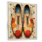 Orange And Yellow Bowling Shoe Rental - Bowling Canvas Wall Art