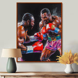 Red And Black Boxing Championship I - Sport Boxing Canvas Wall Art