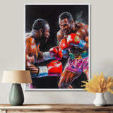 Red And Black Boxing Championship I - Sport Boxing Canvas Wall Art
