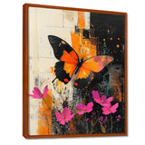 Butterfly Shoreline Symphony Of Life - Butterfly Framed Canvas Art