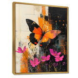 Butterfly Shoreline Symphony Of Life - Butterfly Framed Canvas Art