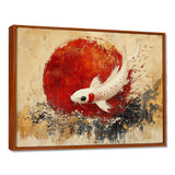 White And Red Koi Fish Chinese Zodiac - Koi's Fish Bedroom Wall Art