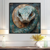 Green Snake Chinese Sign - Snake Wall Art Prints