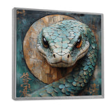 Green Snake Chinese Sign - Snake Wall Art Prints