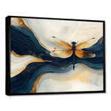 Yellow And Blue Dragonfly Sky Dancer - Dragonfly Wall Art Prints