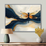 Yellow And Blue Dragonfly Sky Dancer - Dragonfly Wall Art Prints