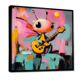 Nursery Dragonfly Playing Guitar - Dragonfly Wall Art Prints