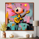 Nursery Dragonfly Playing Guitar - Dragonfly Wall Art Prints