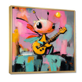 Nursery Dragonfly Playing Guitar - Dragonfly Wall Art Prints