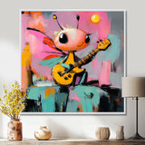 Nursery Dragonfly Playing Guitar - Dragonfly Wall Art Prints