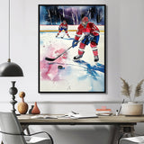 Hockey Players In Montreal - Sport Hockey Canvas Wall Art