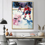 Hockey Players In Montreal - Sport Hockey Canvas Wall Art