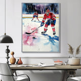 Hockey Players In Montreal - Sport Hockey Canvas Wall Art