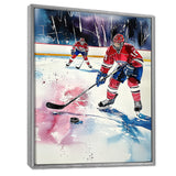 Hockey Players In Montreal - Sport Hockey Canvas Wall Art