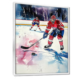 Hockey Players In Montreal - Sport Hockey Canvas Wall Art
