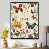 Love Butterflies In Blue And Orange Tones - Butterfly Wall Art Prints