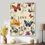 Love Butterflies In Blue And Orange Tones - Butterfly Wall Art Prints