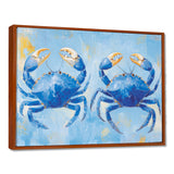 Coastal Blue Crab Battle - Crab Wall Decor