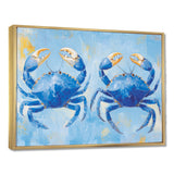 Coastal Blue Crab Battle - Crab Wall Decor
