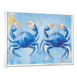 Coastal Blue Crab Battle - Crab Wall Decor