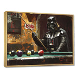 Dark Vader Playing Billiards I - Billiards Canvas Wall Art
