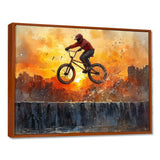 Orange BMX Legacy - Cycling Canvas Wall Art