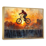 Orange BMX Legacy - Cycling Canvas Wall Art