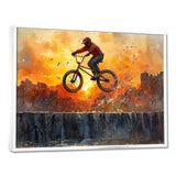 Orange BMX Legacy - Cycling Canvas Wall Art