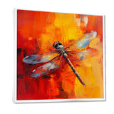 Orange Yellow Dragonfly's Breath - Dragonfly Wall Art Prints